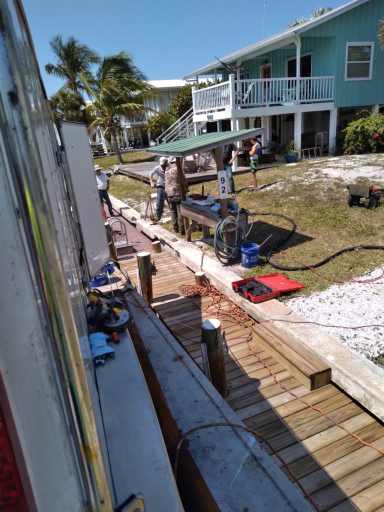 Superior Stabilization crew at work on a Florida waterfront property