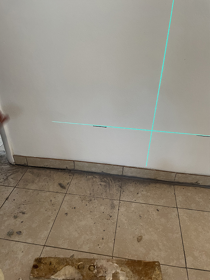 Slab stabilization interior leveling work